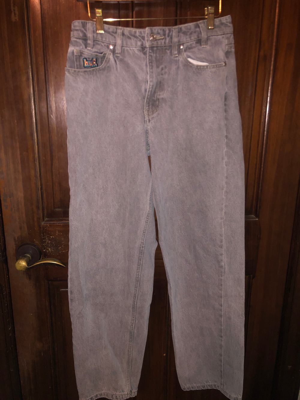 Grey Wash Baggy Jeans